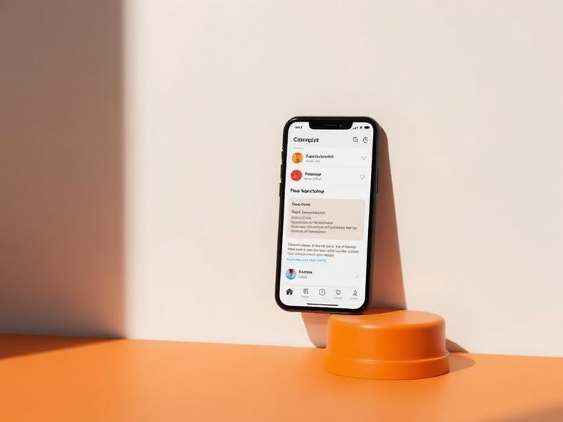 Phone showing an email campaign